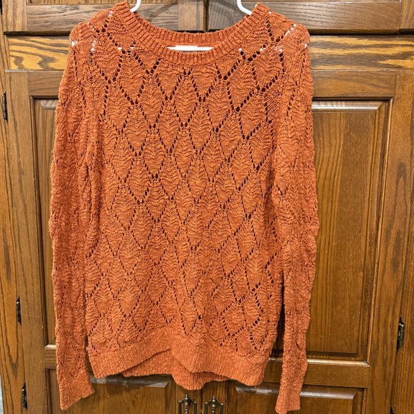Mossimo Burnt Orange Sweater L Large Women’s - Picture 1 of 4